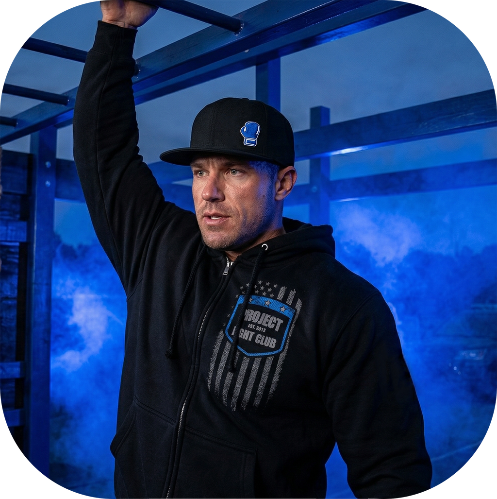 BLACK HEAVYWEIGHT ZIP HOODIE #2 - SUPPORT POLICE