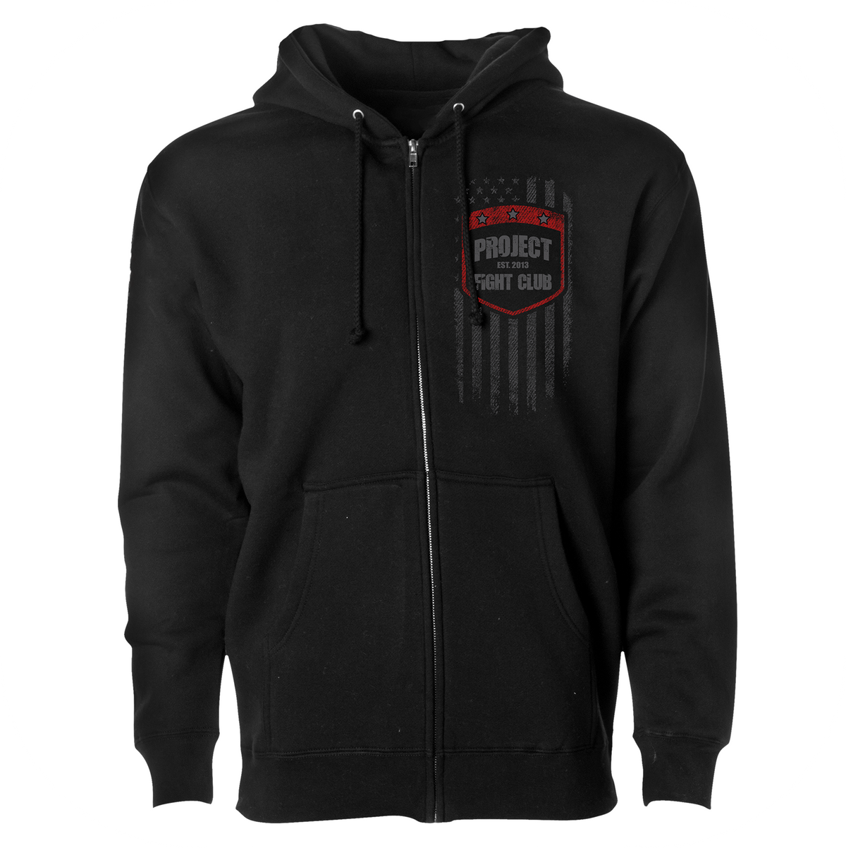 BLACK HEAVYWEIGHT ZIP HOODIE #2 - HONOR FIREFIGHTERS & EMTs