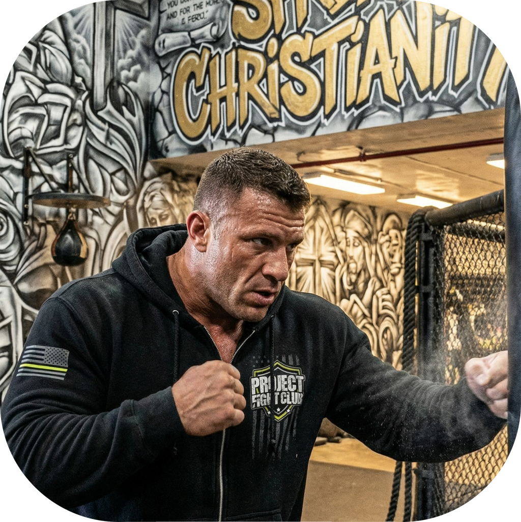 BLACK HEAVYWEIGHT ZIP HOODIE - SPREAD CHRISTIANITY