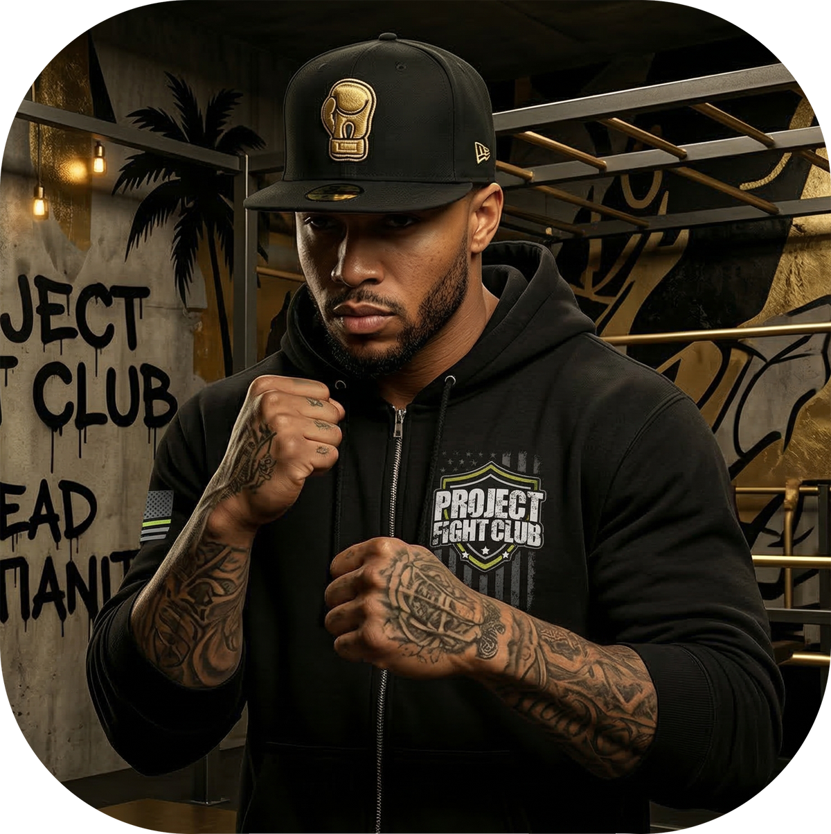 BLACK HEAVYWEIGHT ZIP HOODIE - SPREAD CHRISTIANITY