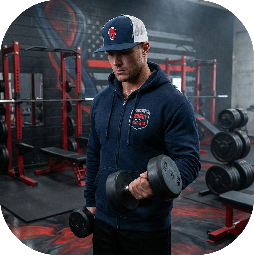 NAVY HEAVYWEIGHT ZIP HOODIE - HONOR FIREFIGHTERS & EMTs