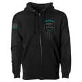BLACK HEAVYWEIGHT ZIP HOODIE #2 - FIGHT ADDICTION