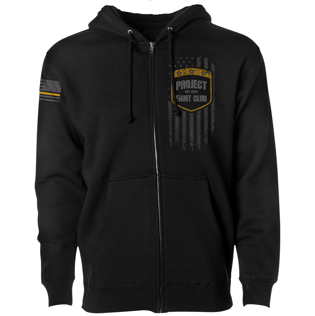BLACK HEAVYWEIGHT ZIP HOODIE #2 - PROTECT ANIMALS & WILDLIFE
