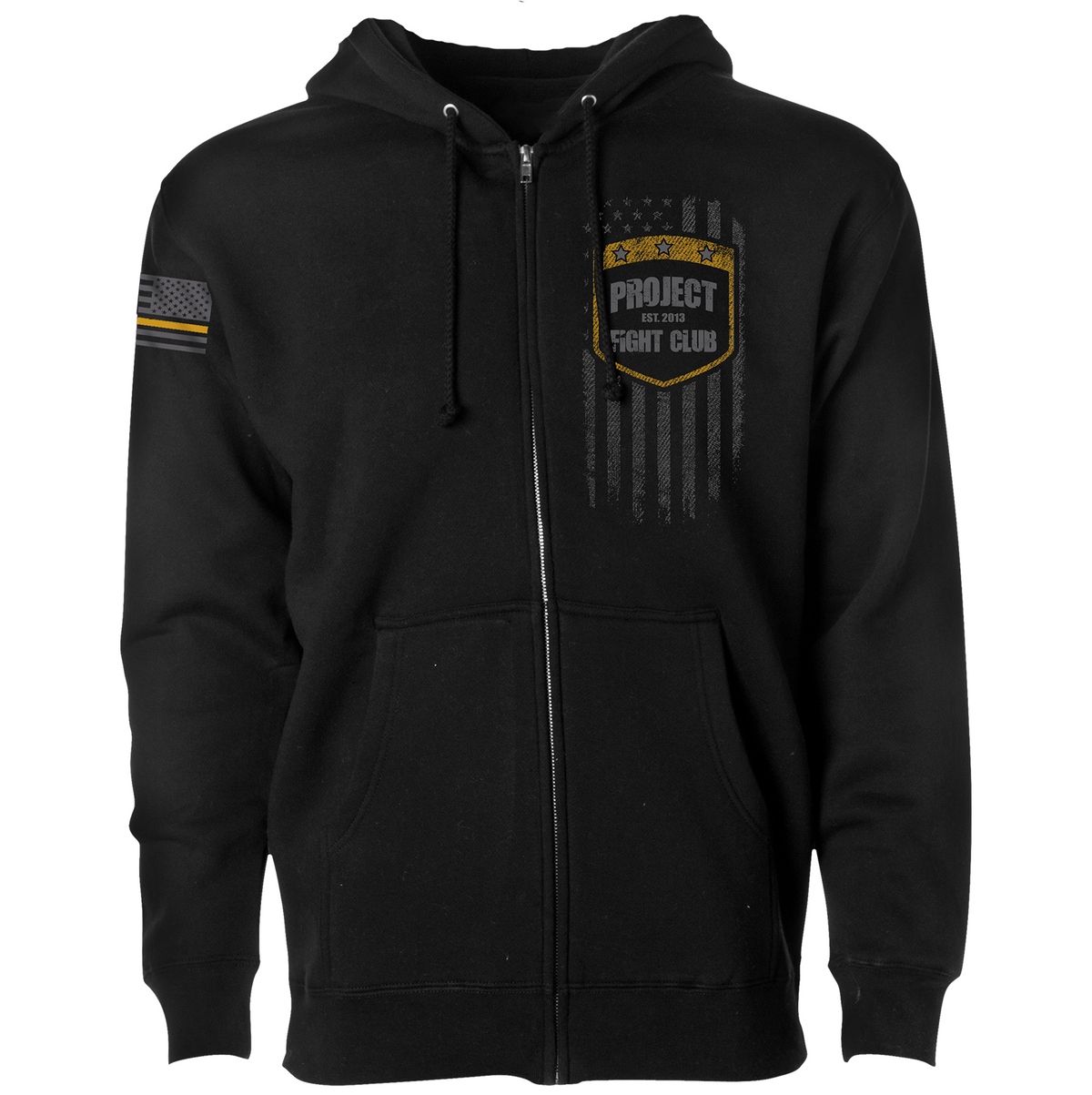 BLACK HEAVYWEIGHT ZIP HOODIE #2 - PROTECT ANIMALS & WILDLIFE