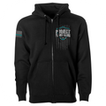 BLACK HEAVYWEIGHT ZIP HOODIE - FIGHT ADDICTION