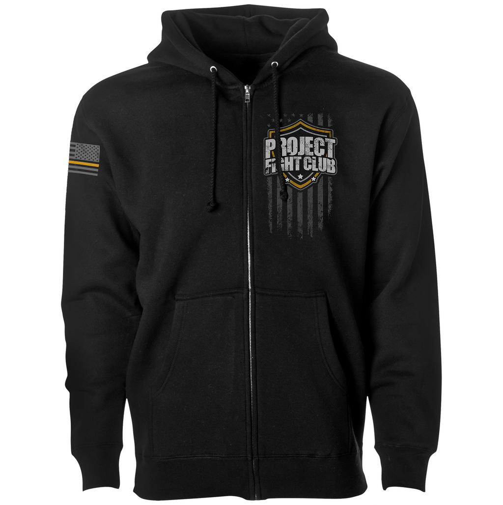 BLACK HEAVYWEIGHT ZIP HOODIE - PROTECT ANIMALS & WILDLIFE