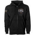 BLACK HEAVYWEIGHT ZIP HOODIE - PROTECT ANIMALS & WILDLIFE