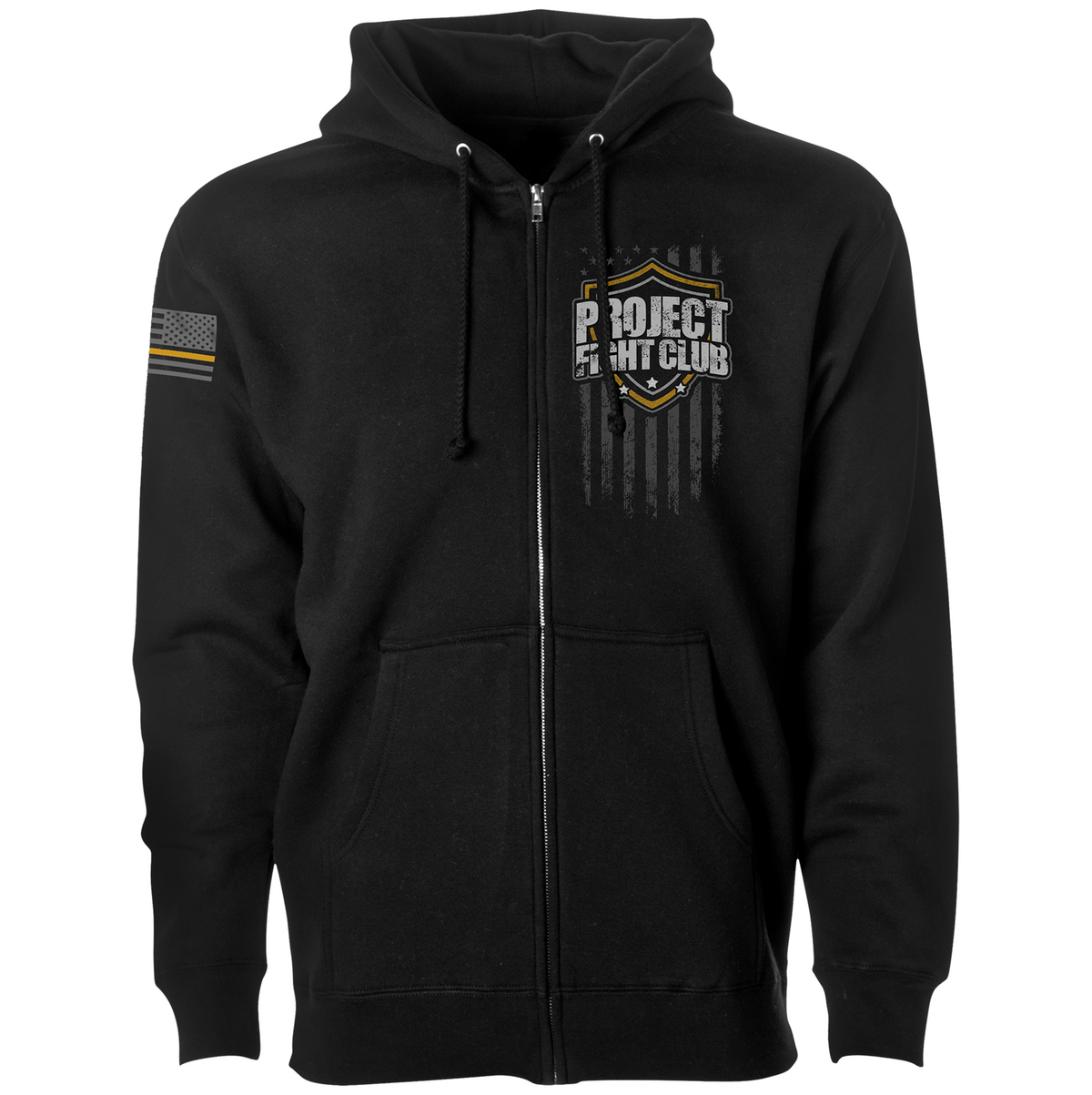 BLACK HEAVYWEIGHT ZIP HOODIE - PROTECT ANIMALS & WILDLIFE