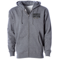 GUNMETAL HEAVY ZIP HOODIE - PROTECT ANIMALS & WILDLIFE