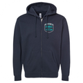 NAVY HEAVYWEIGHT ZIP HOODIE - FIGHT ADDICTION