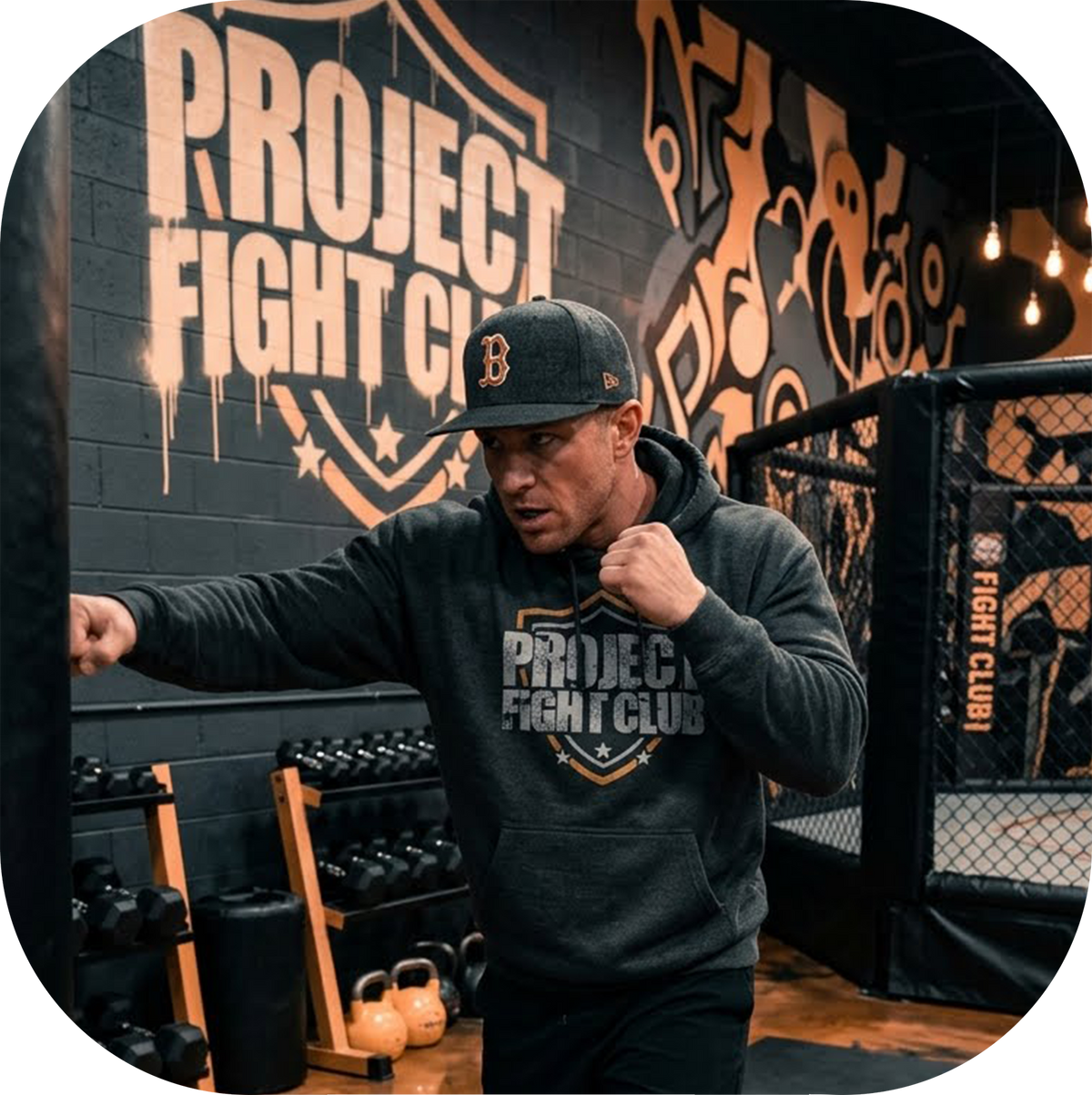 CHARCOAL HEATHER HEAVYWEIGHT HOODIE - PROTECT ANIMALS & WILDLIFE
