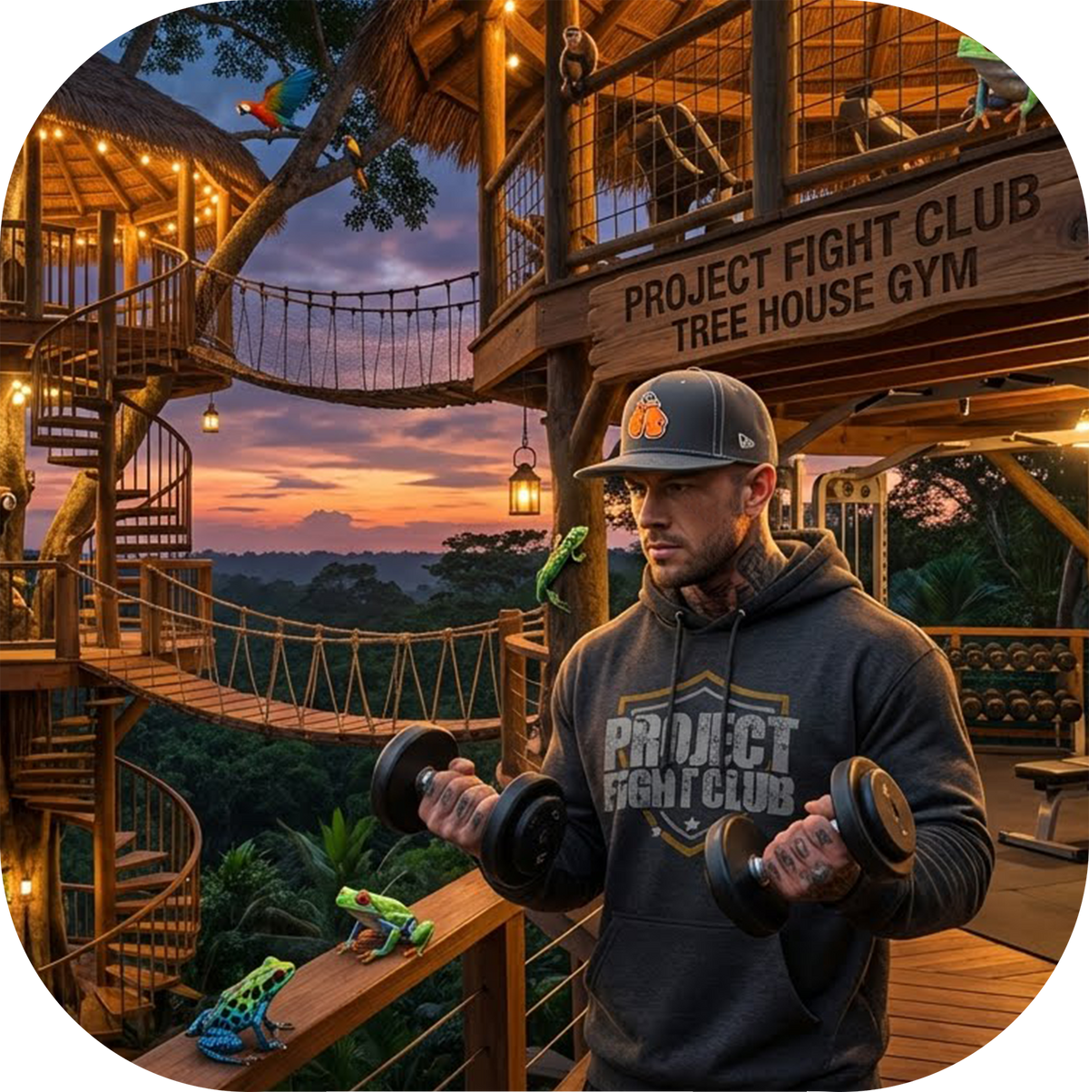 CHARCOAL HEATHER HEAVYWEIGHT HOODIE - PROTECT ANIMALS & WILDLIFE