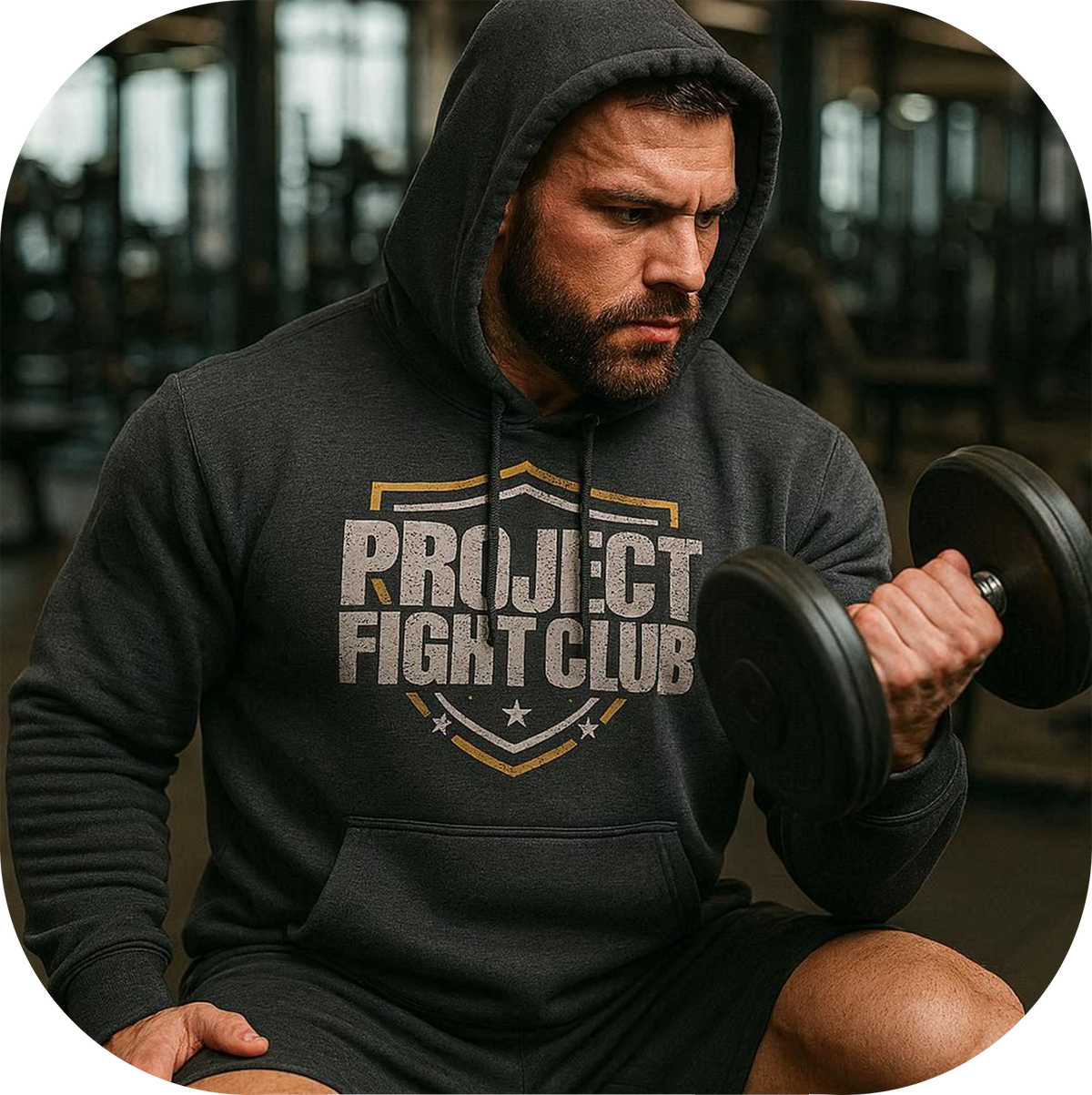 CHARCOAL HEATHER HEAVYWEIGHT HOODIE - PROTECT ANIMALS & WILDLIFE