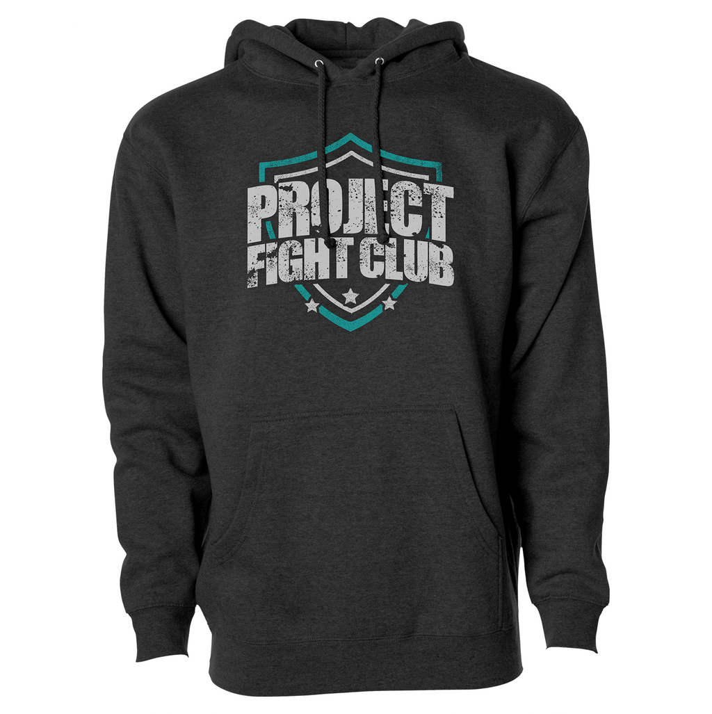 CHARCOAL HEAVYWEIGHT HOODIE - FIGHT ADDICTION