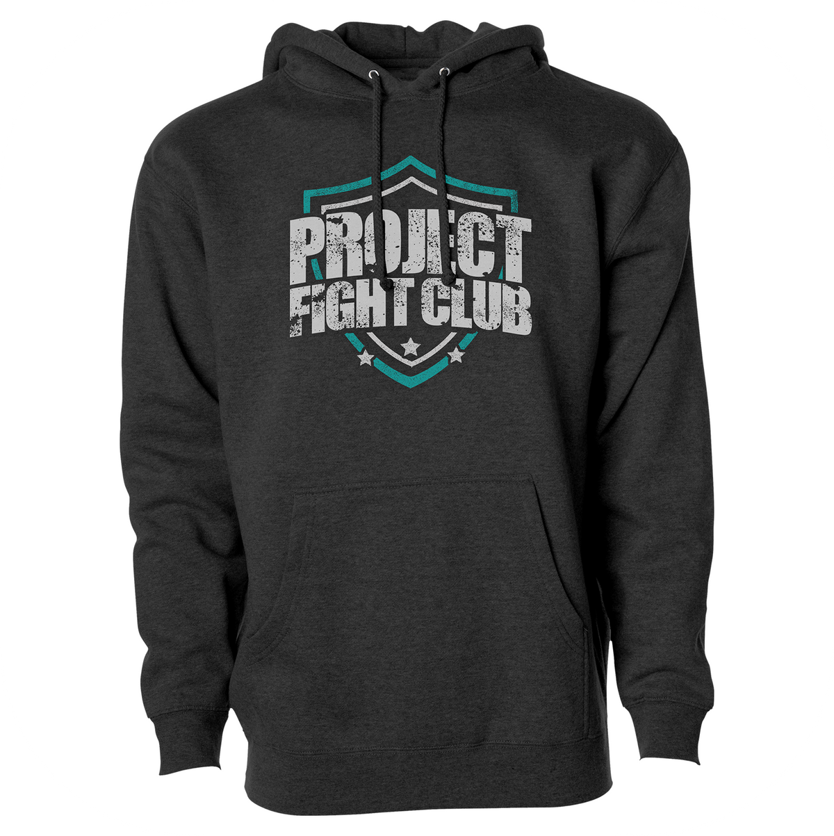 CHARCOAL HEAVYWEIGHT HOODIE - FIGHT ADDICTION