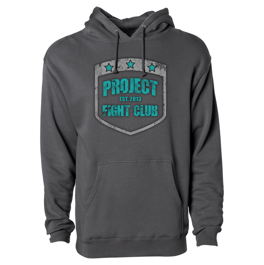 CHARCOAL HEAVYWEIGHT HOODIE #2 - FIGHT ADDICTION
