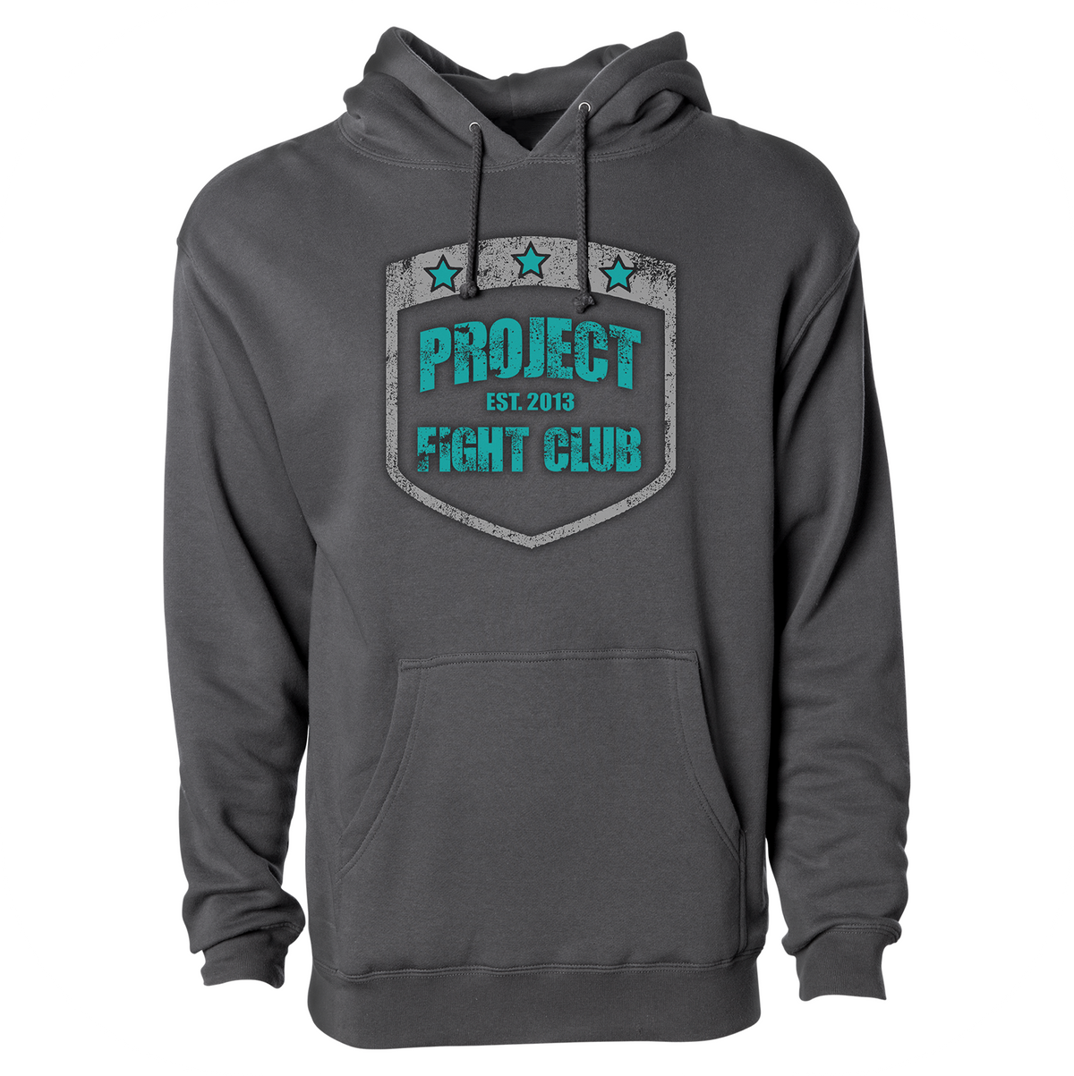 CHARCOAL HEAVYWEIGHT HOODIE #2 - FIGHT ADDICTION