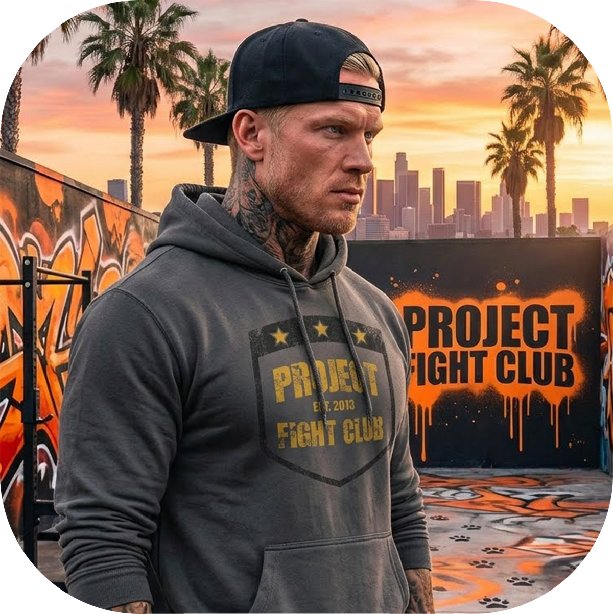 CHARCOAL HEAVYWEIGHT HOODIE - PROTECT ANIMALS & WILDLIFE