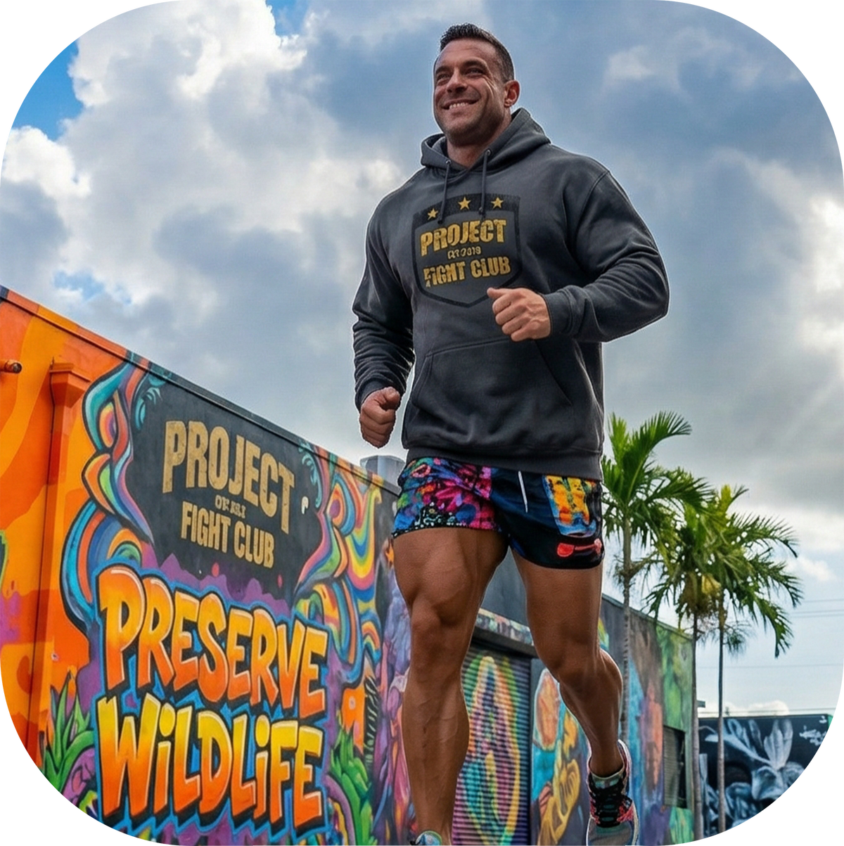 CHARCOAL HEAVYWEIGHT HOODIE - PROTECT ANIMALS & WILDLIFE