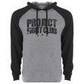 GREY & BLACK RAGLAN HOODIE 2 - HONOR SOLDIERS & VETERANS