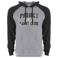 GREY & BLACK RAGLAN HOODIE - HONOR SOLDIERS & VETERANS