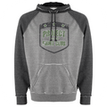 GREY & CHARCOAL VINTAGE RAGLAN HOODIE - HONOR SOLDIERS & VETERANS