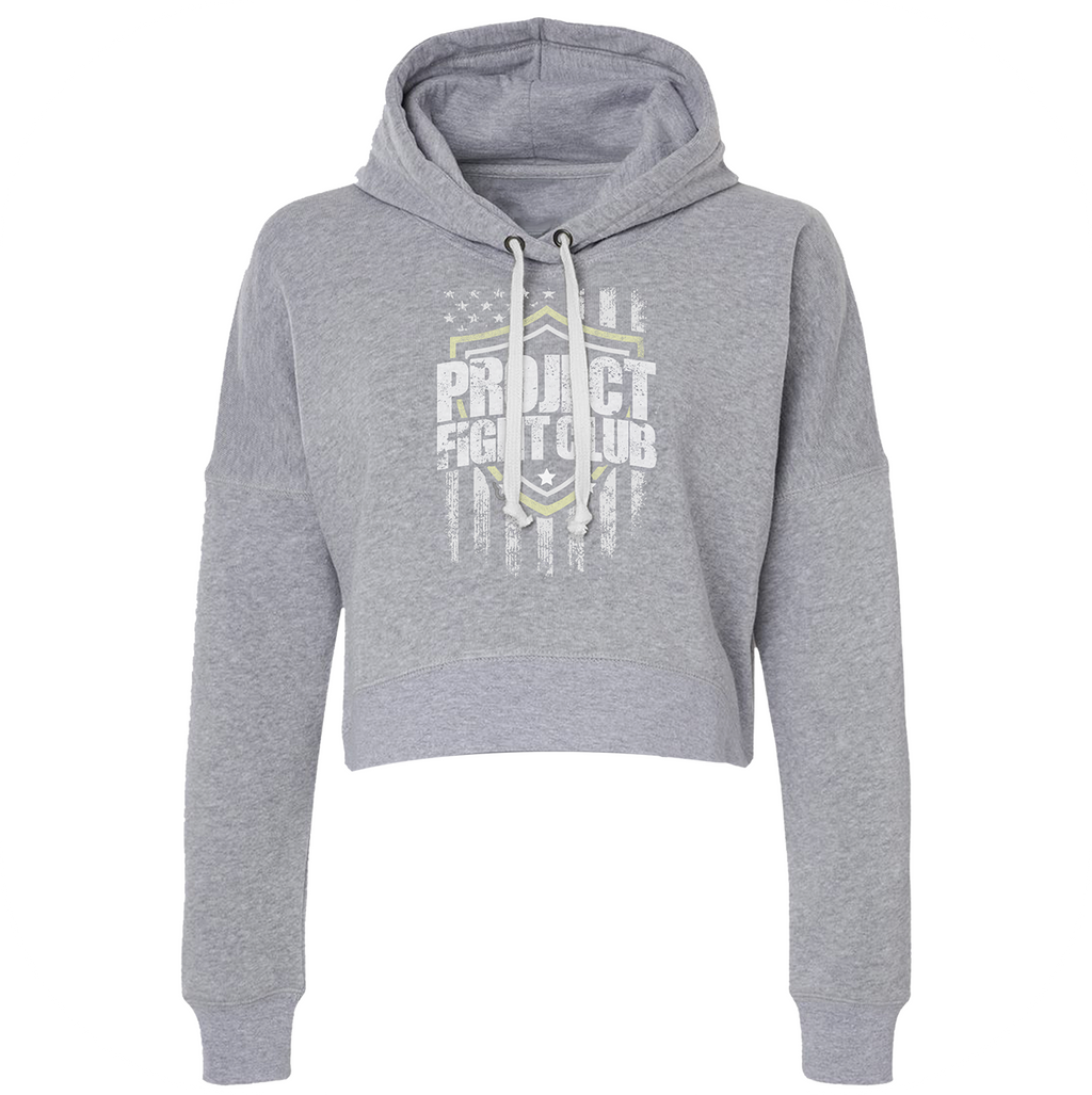 TRIBLEND GREY CROPPED HOODIE #2 - SPREAD CHRISTIANITY