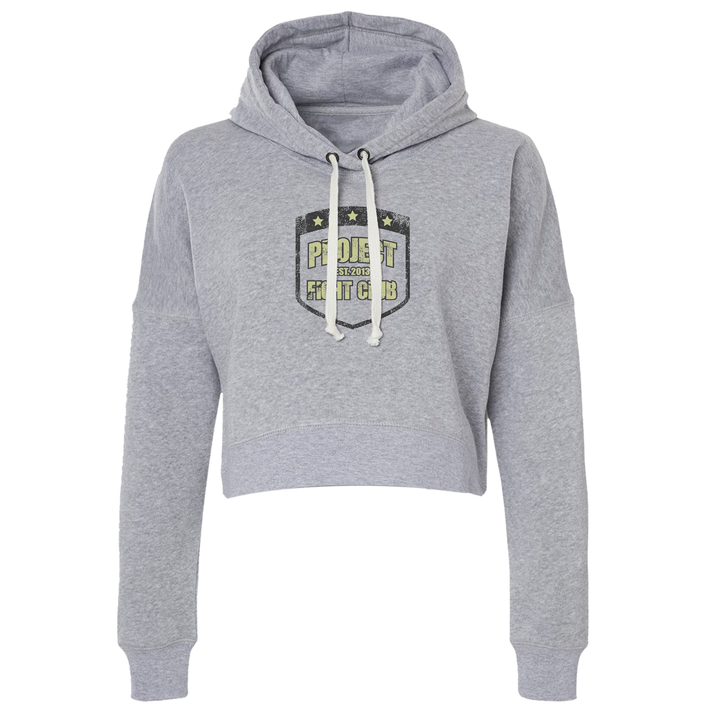 TRIBLEND GREY CROPPED HOODIE - SPREAD CHRISTIANITY