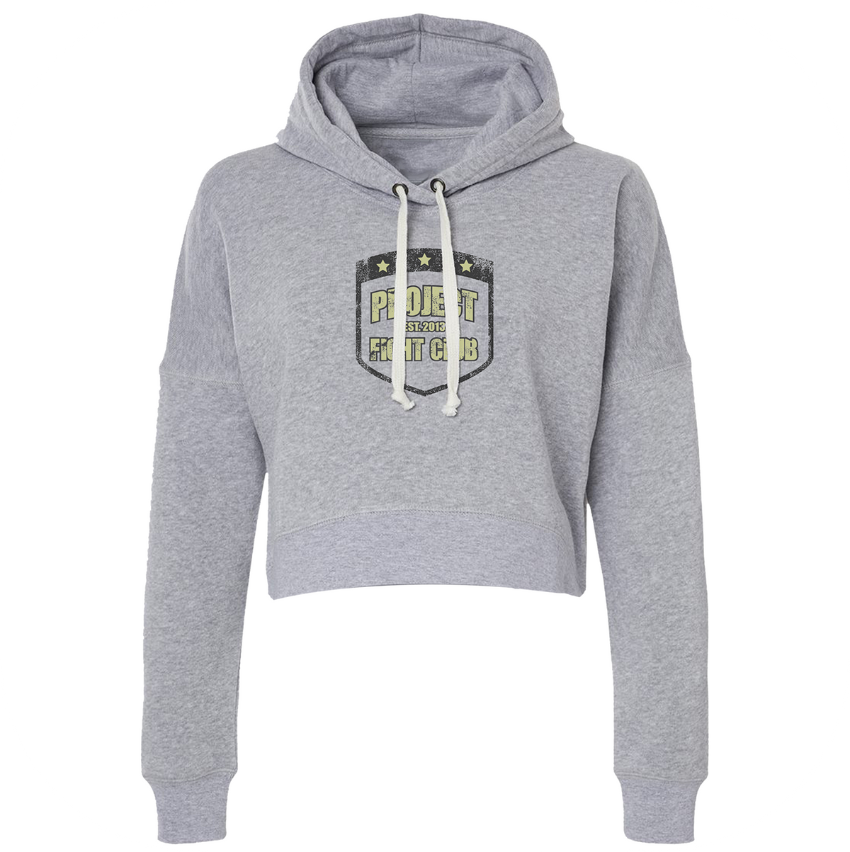 TRIBLEND GREY CROPPED HOODIE - SPREAD CHRISTIANITY
