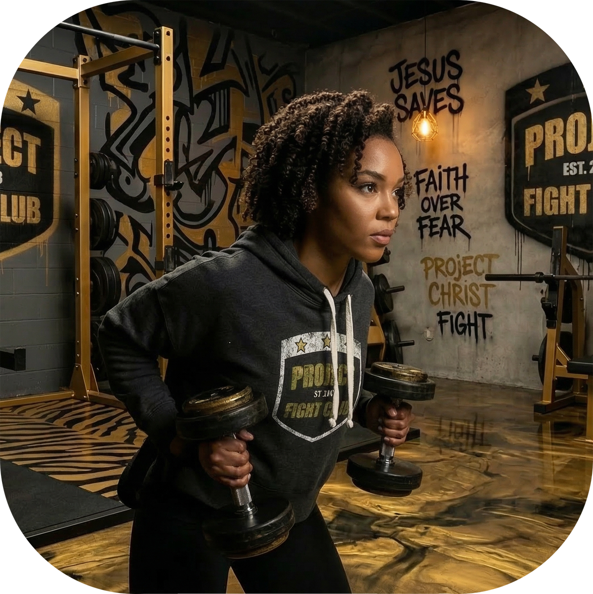 TRIBLEND BLACK CROPPED HOODIE - SPREAD CHRISTIANITY