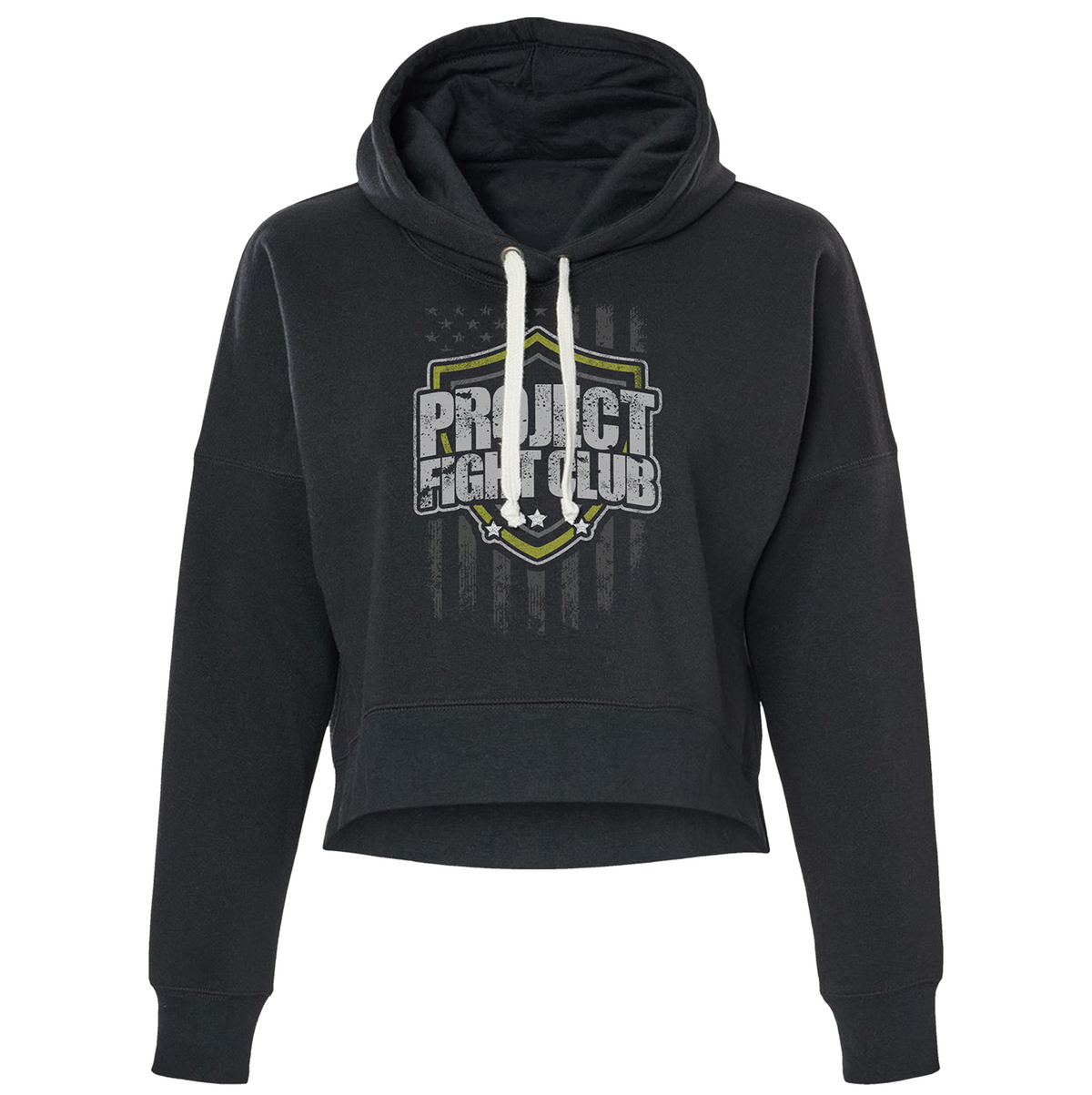 TRIBLEND BLACK CROPPED HOODIE #2 - SPREAD CHRISTIANITY