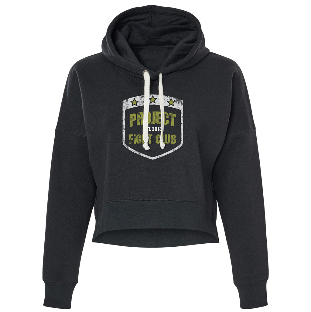 TRIBLEND BLACK CROPPED HOODIE - SPREAD CHRISTIANITY
