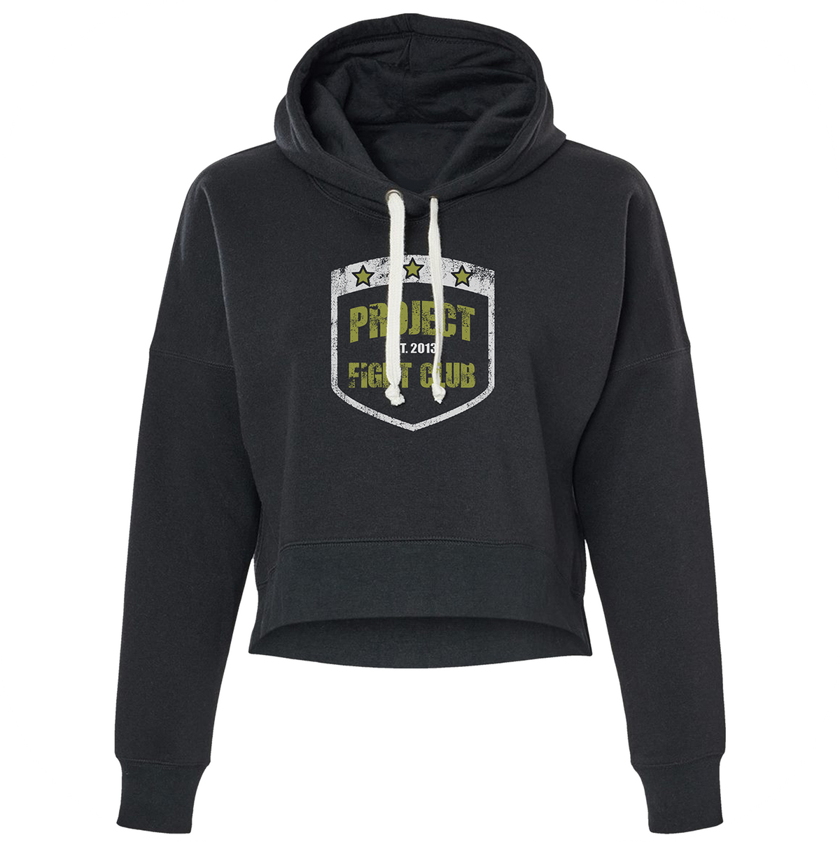 TRIBLEND BLACK CROPPED HOODIE - SPREAD CHRISTIANITY