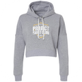 GREY TRI-BLEND CROPPED HOODIE #2 - PROTECT ANIMALS & WILDLIFE