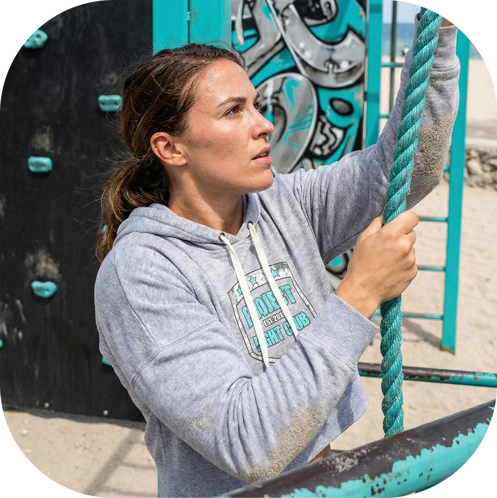 WOMENS GREY CROPPED HOODIE - FIGHT ADDICTION