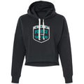WOMENS SOLID BLACK CROPPED HOODIE - FIGHT ADDICTION