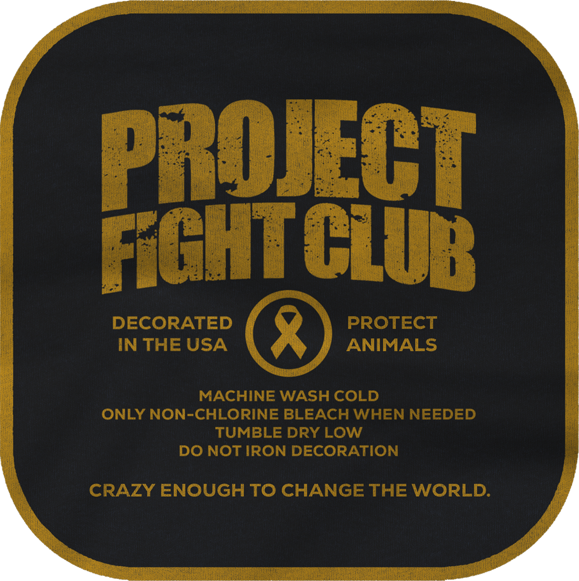BLACK & GREY BASEBALL TEE #2 - PROTECT ANIMALS & WILDLIFE