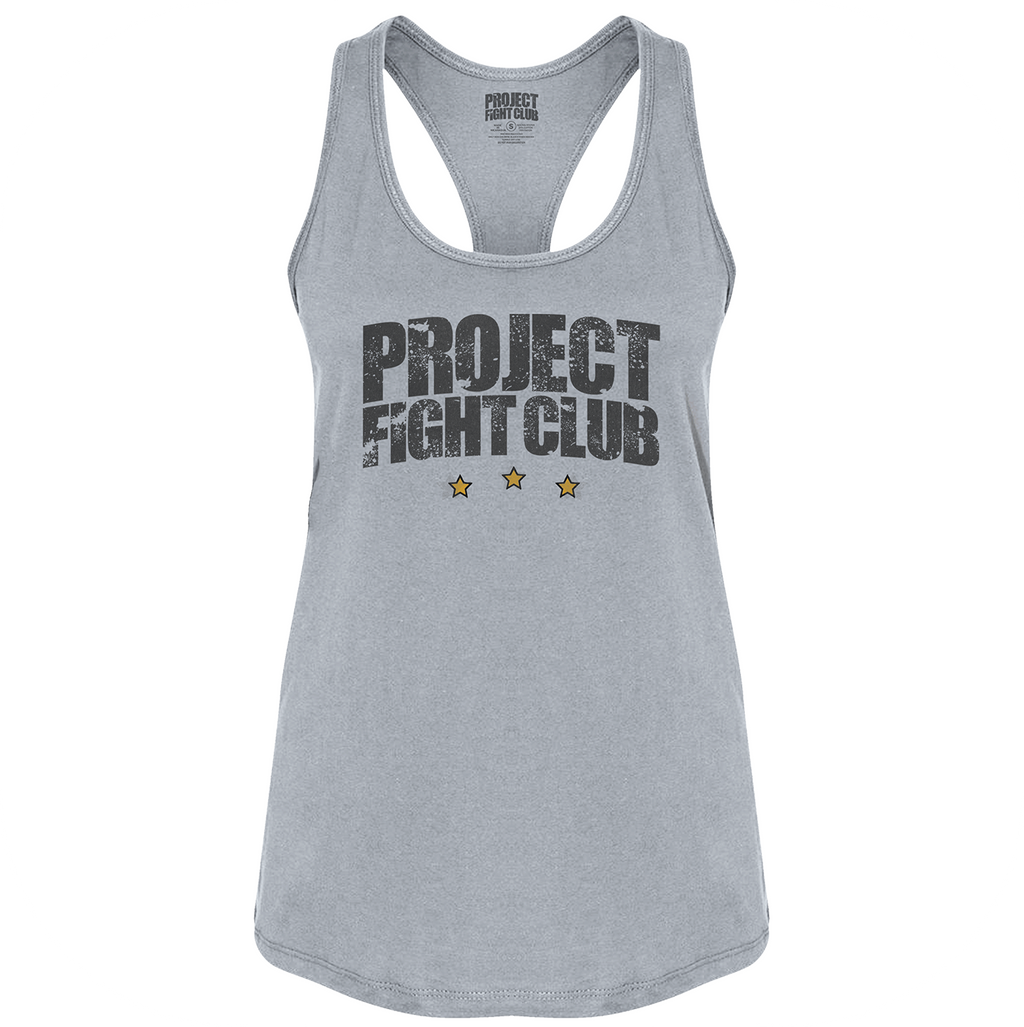 WOMENS SILVER RACERBACK TANK #2 - PROTECT ANIMALS & WILDLIFE