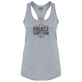 GREY RACERBACK TANK 3 - HONOR FIREFIGHTERS & EMTs