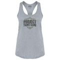WOMENS GREY RACERBACK TANK 3 - HONOR SOLDIERS & VETERANS