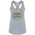 WOMENS SILVER RACERBACK TANK - PROTECT ANIMALS & WILDLIFE