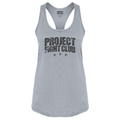 WOMENS GREY RACERBACK TANK - HONOR SOLDIERS & VETERANS