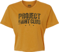 WOMENS GOLD CROPPED TEE - SPREAD CHRISTIANITY