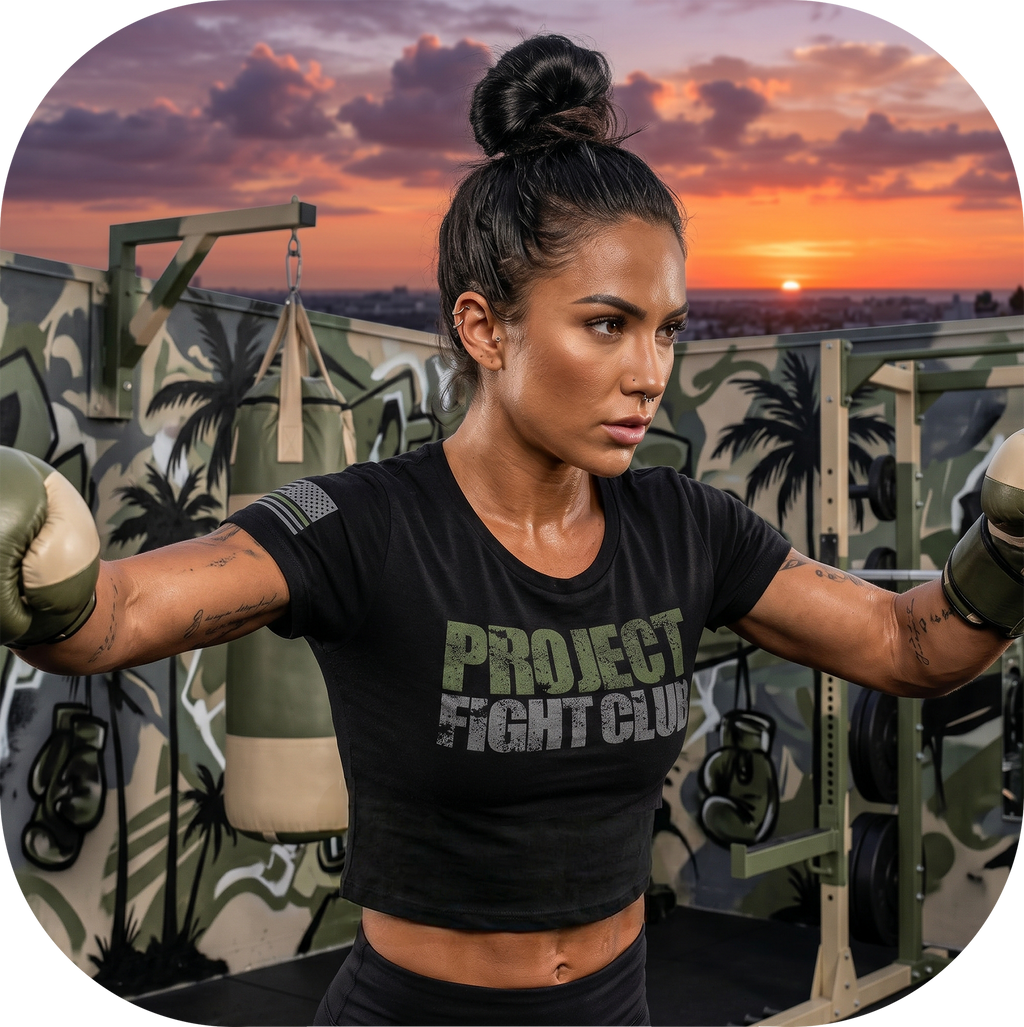 WOMENS BLACK CROPPED TEE - HONOR SOLDIERS & VETERANS