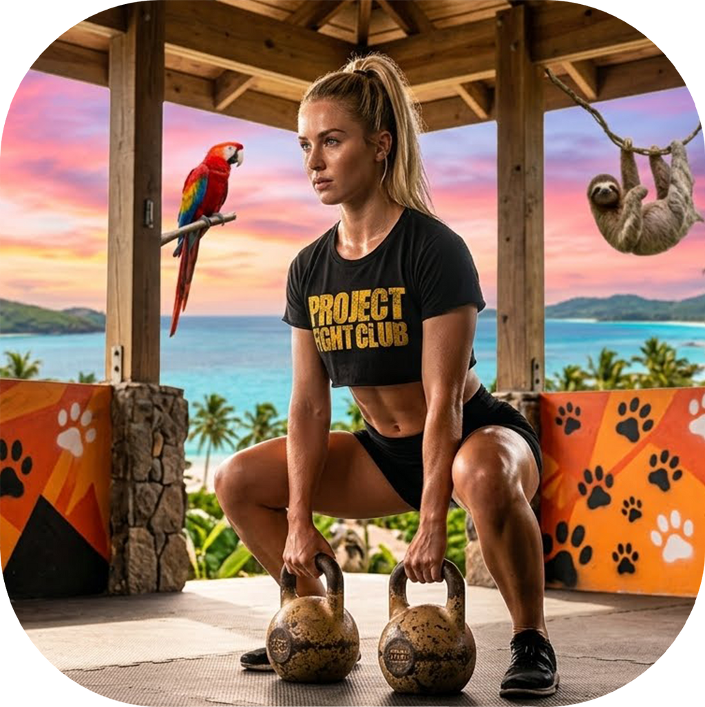 WOMENS BLACK CROPPED TEE #2 - PROTECT ANIMALS & WILDLIFE