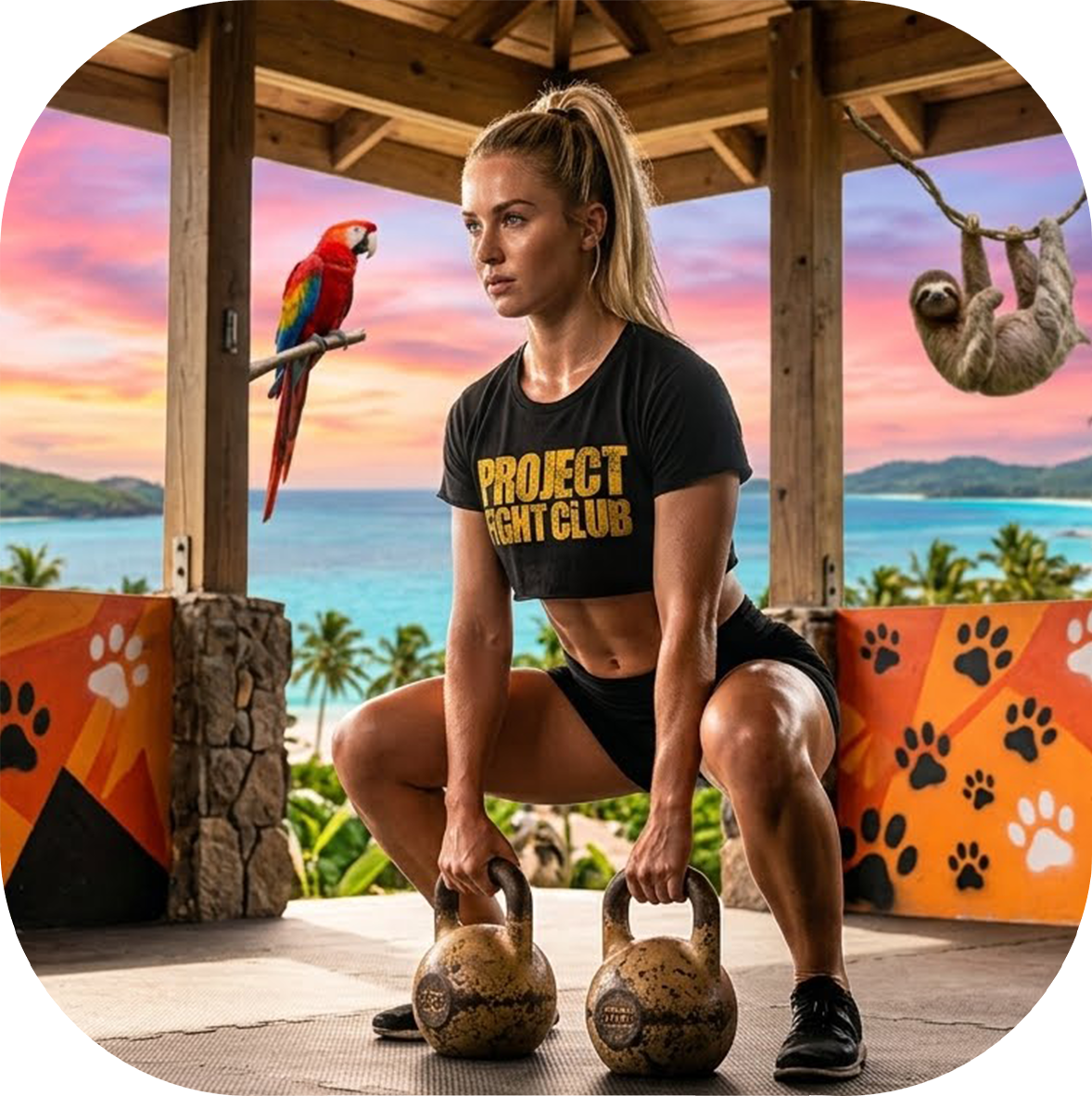 WOMENS BLACK CROPPED TEE #2 - PROTECT ANIMALS & WILDLIFE
