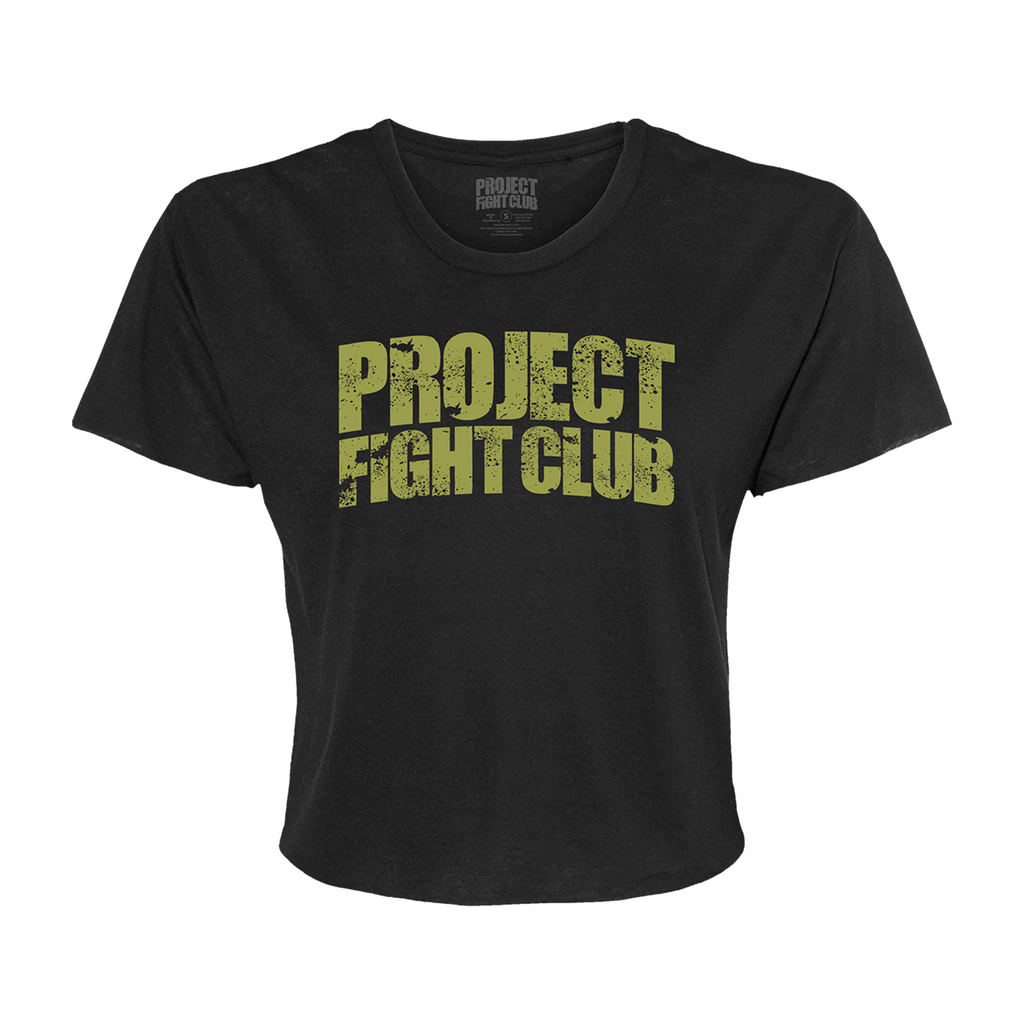 WOMENS BLACK CROPPED TEE #2 - SPREAD CHRISTIANITY