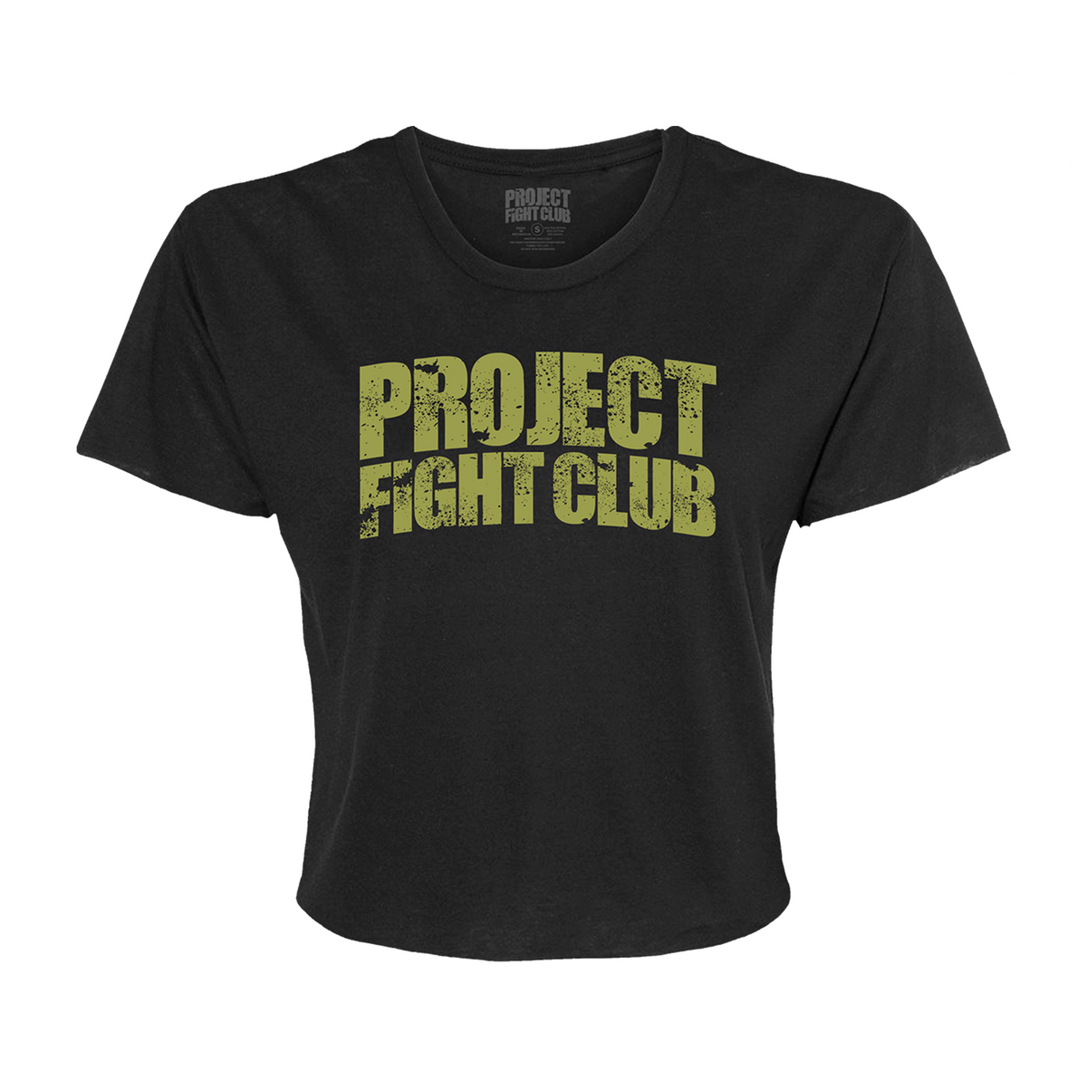 WOMENS BLACK CROPPED TEE #2 - SPREAD CHRISTIANITY