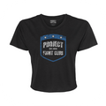 WOMENS BLACK CROPPED TEE #2 - SUPPORT POLICE
