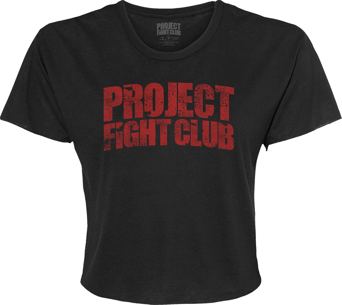 WOMENS BLACK CROPPED TEE #2 - HONOR FIREFIGHTERS & EMTs